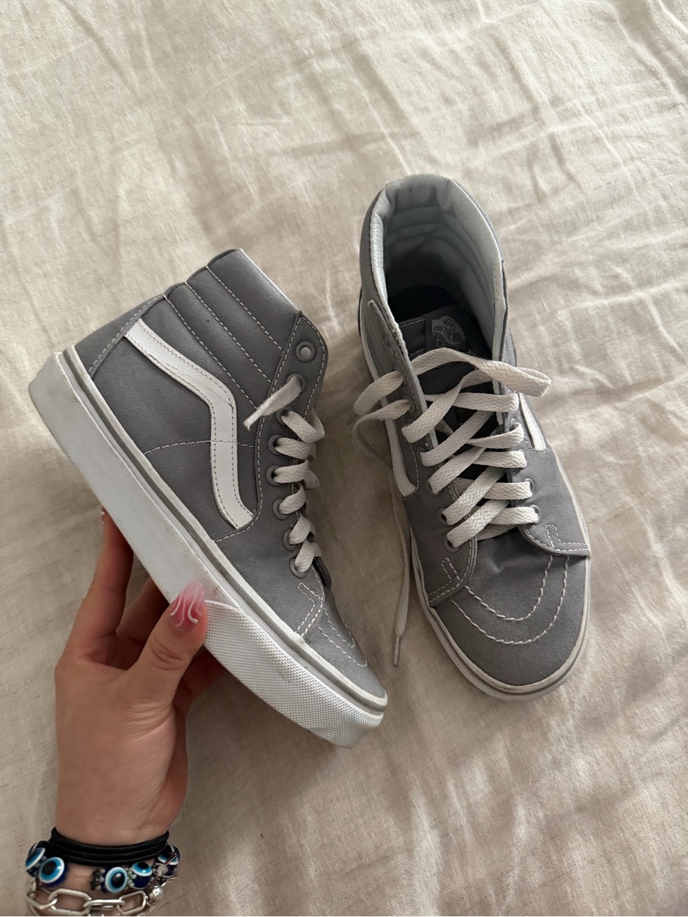 Vans Sk8-Hi Style Gray High-Top Sneakers